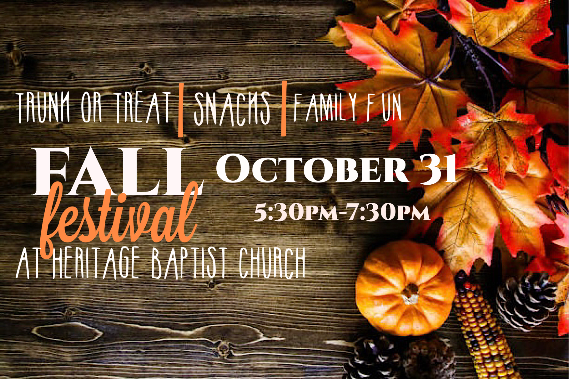 2022 Fall Festival – Heritage Baptist Church